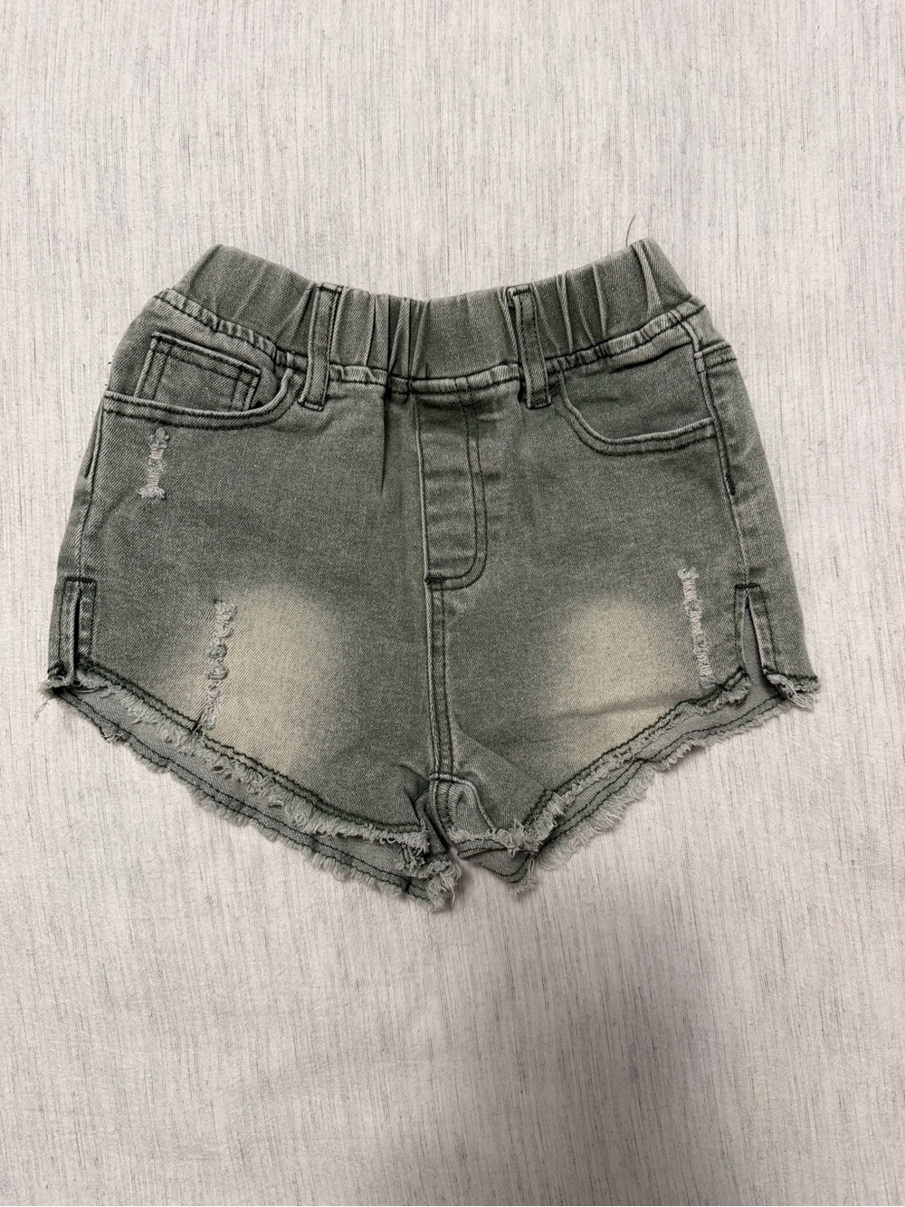 Little Bipsy Green Denim Girls Shorts